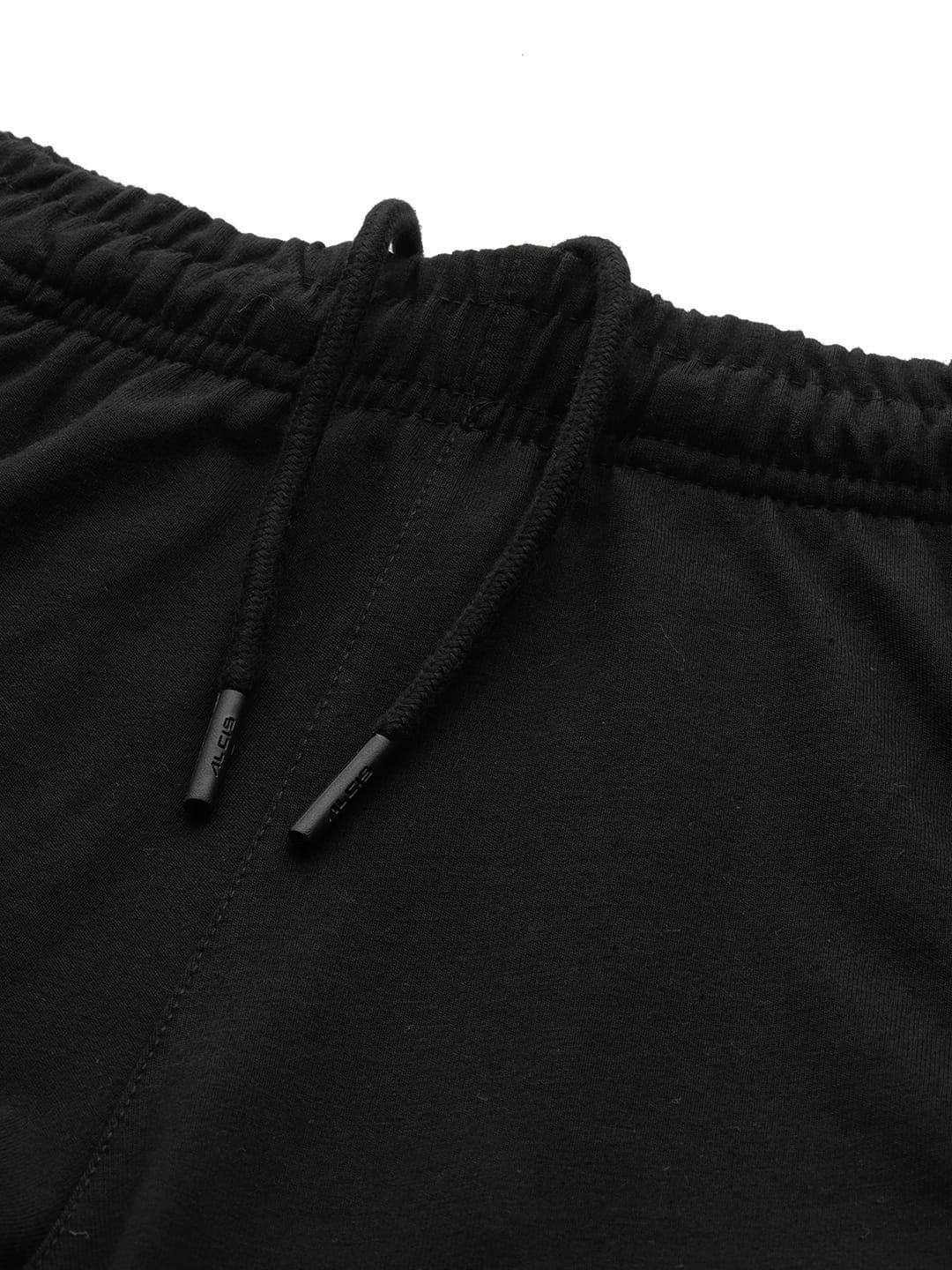 Alcis Men Solid Black Track Pant