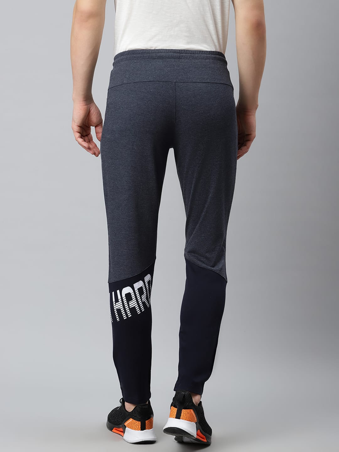 Alcis Men Navy Blue Slim Fit Solid Track Pants