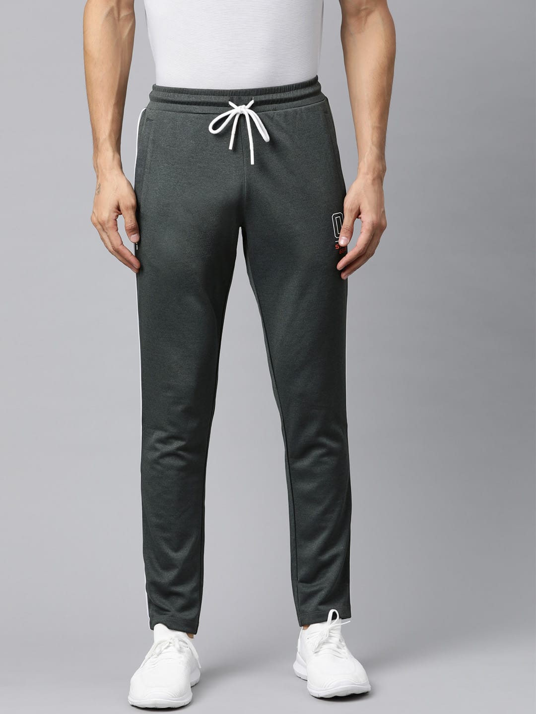 Alcis Men Solid Grey Track Pant