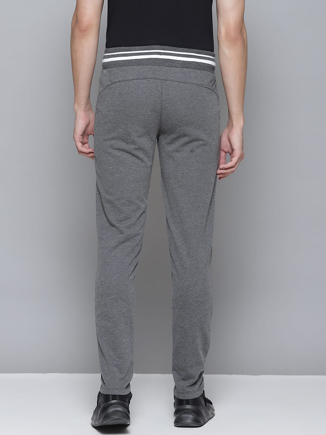 Alcis Men Grey Solid Track Pants
