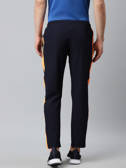 Alcis Men Navy Blue Solid Track Pants