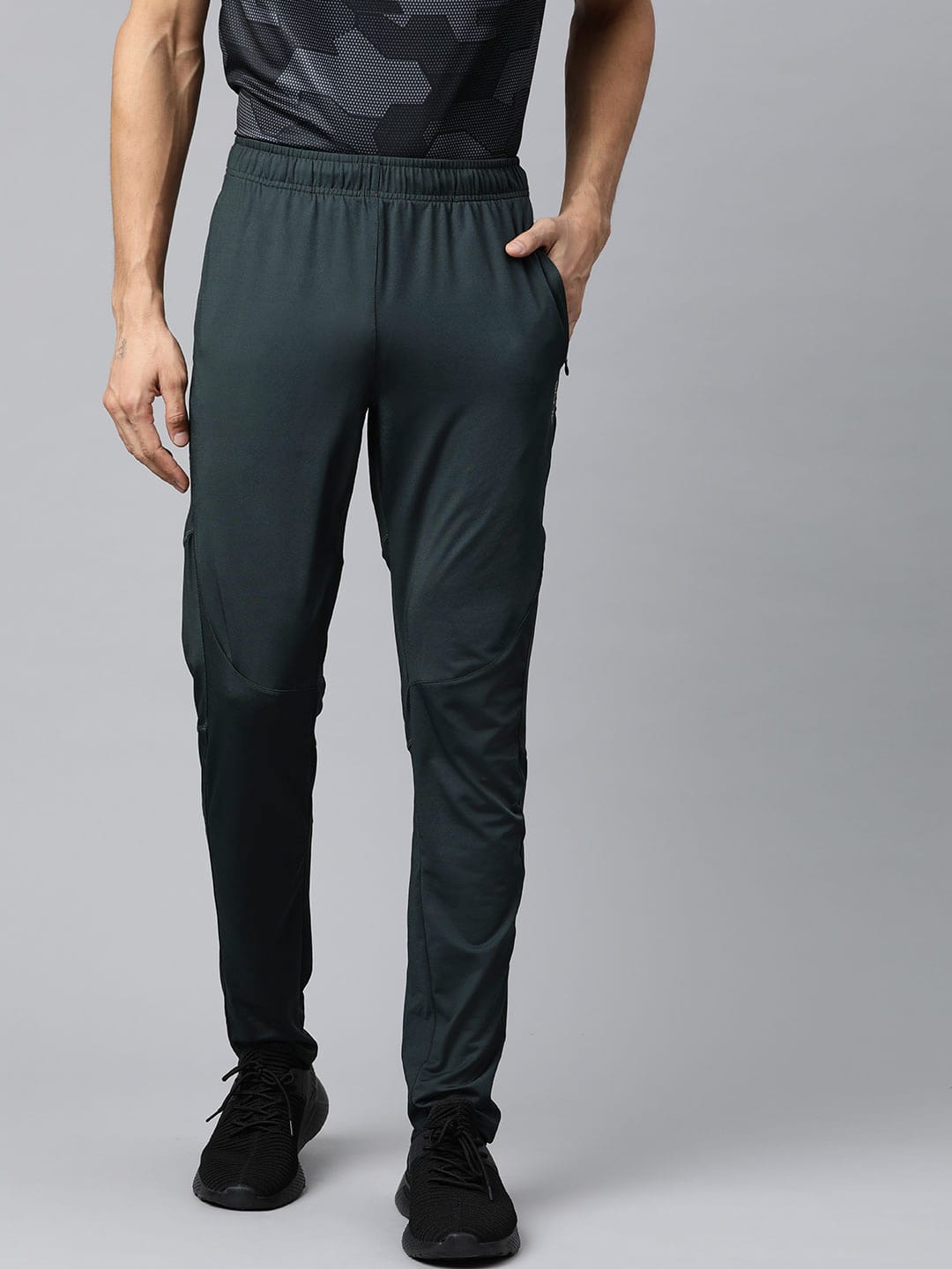 Alcis Men Solid Grey Track Pant