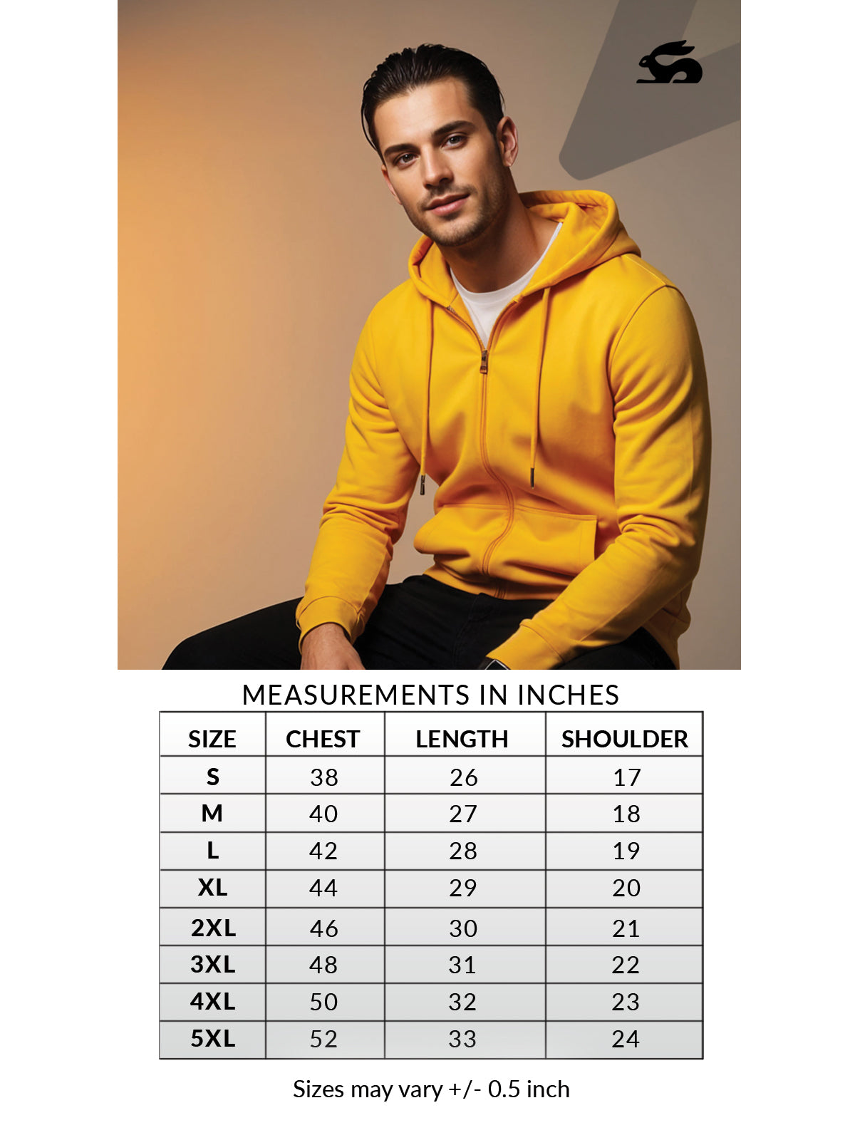 Men’s Regular Fit Zip-Up Hoodie