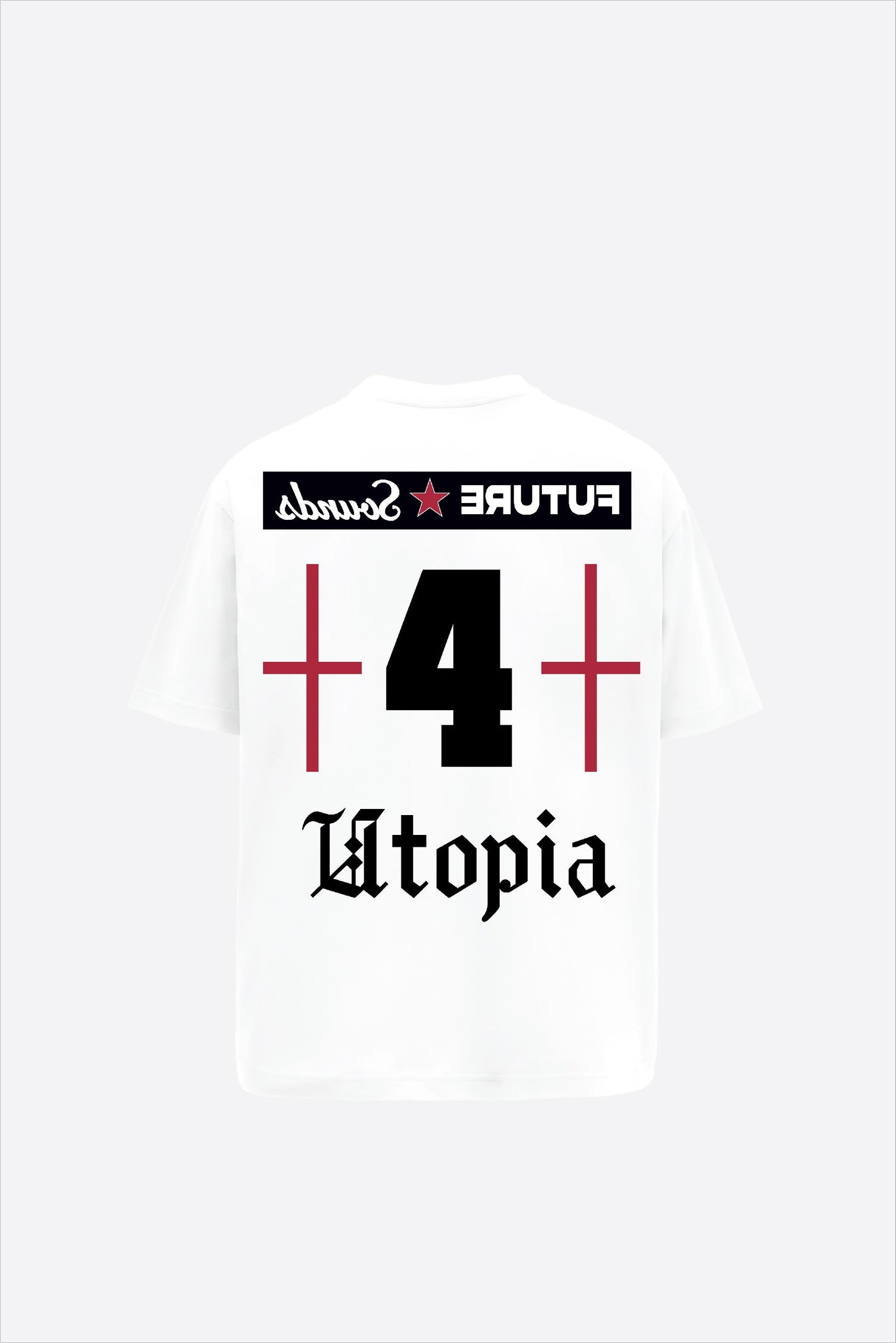Maximus Printed White Oversized T-Shirt Main Character