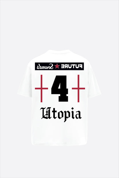 Maximus Printed White Oversized T-Shirt Main Character