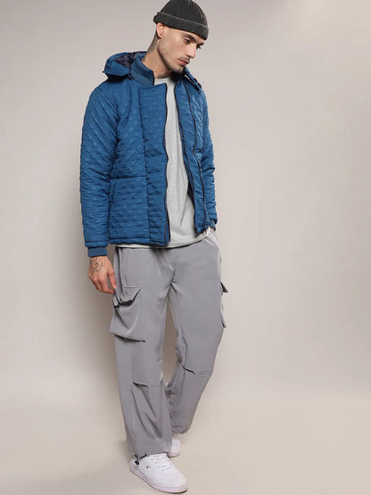 Self-Design Buffalo Check Puffer Jacket