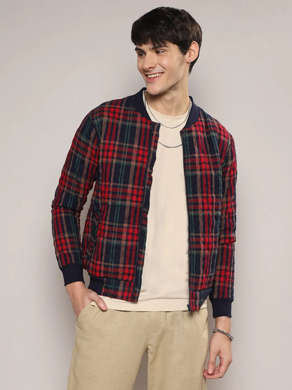 Tartan Plaid Bomber Jacket