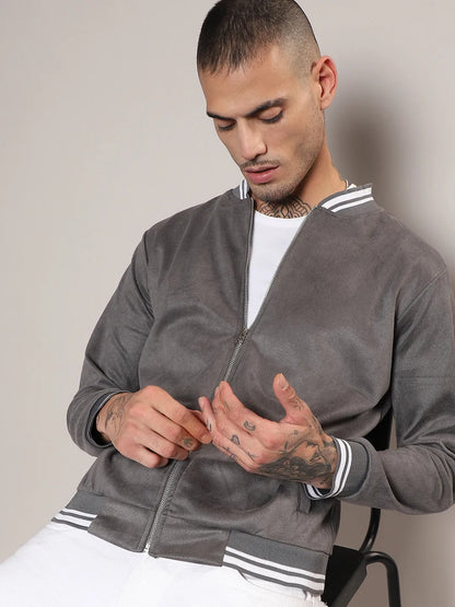 Zip-Front Baseball Jacket