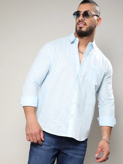 Solid Full Sleeve Casual Shirt