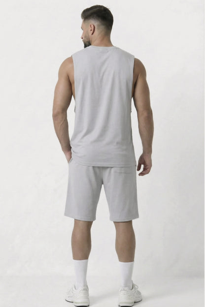 Men’s Grey loosefit bamboo cotton co-ord set