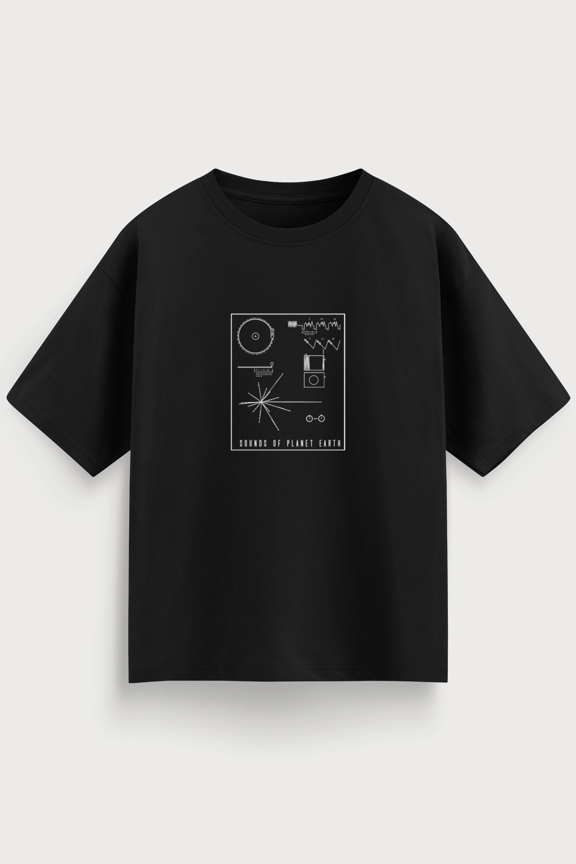 Men oversized black tshirt SOPE front