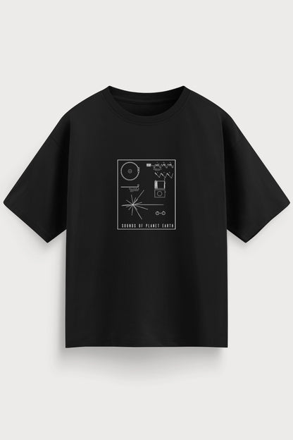Men oversized black tshirt SOPE front