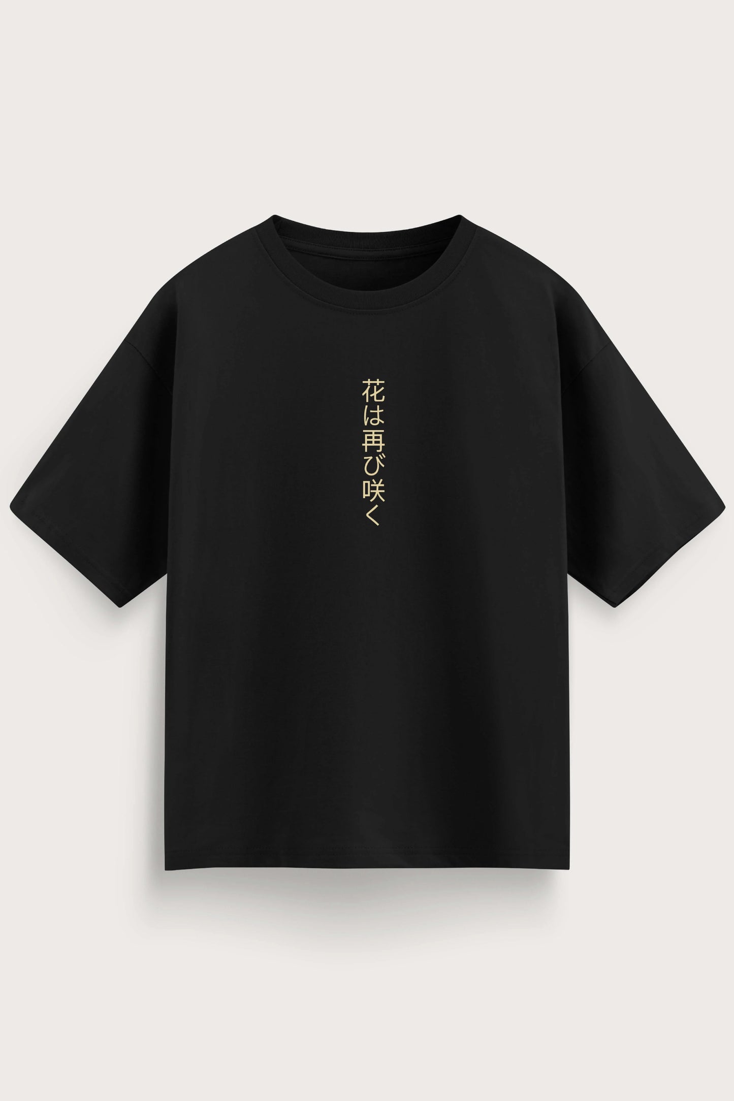 Men's Black Tokyo Spring Oversized T-Shirt
