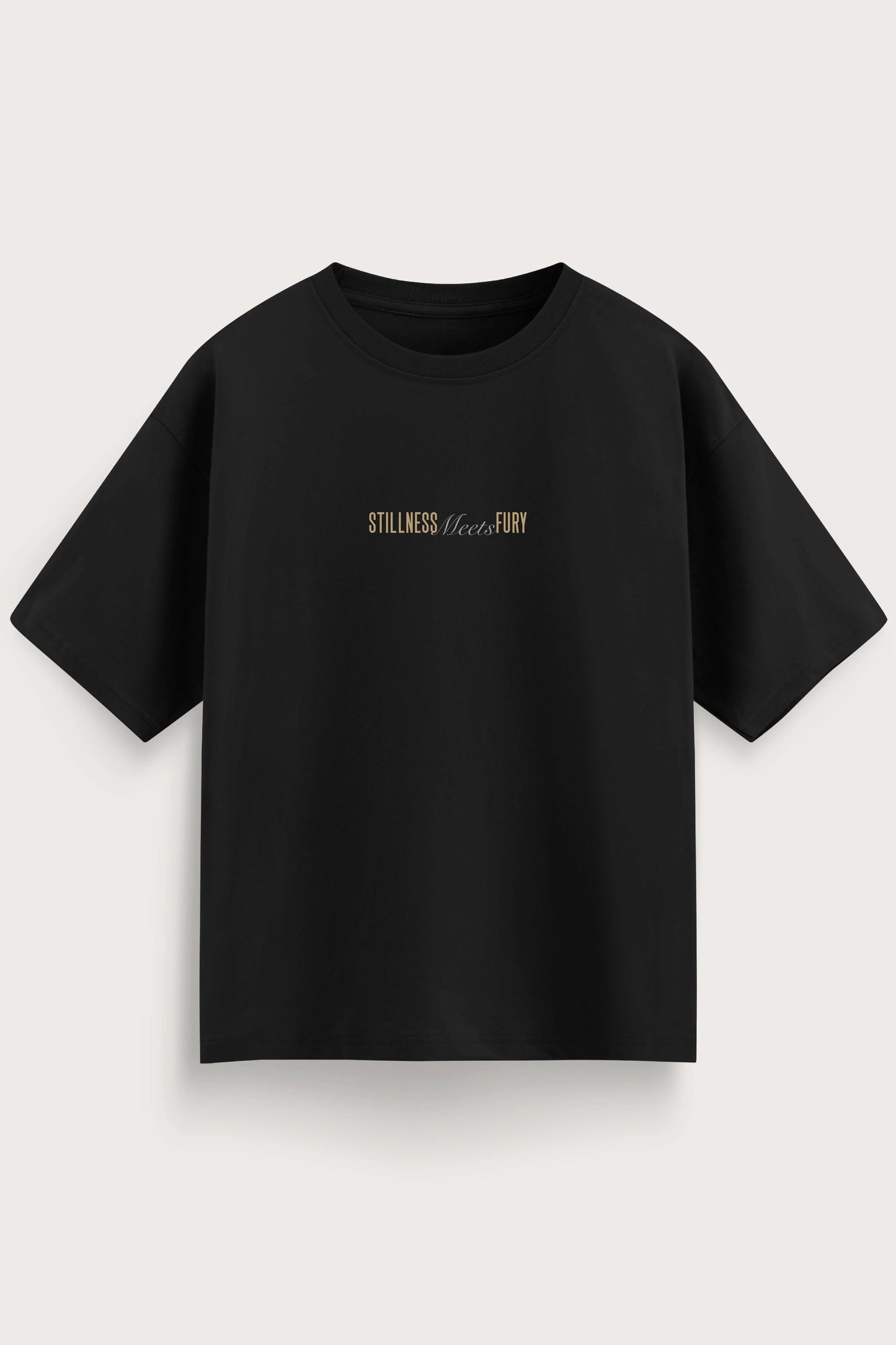 Men's Black Fury Oversized T-Shirt