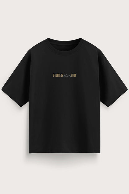 Men's Black Fury Oversized T-Shirt
