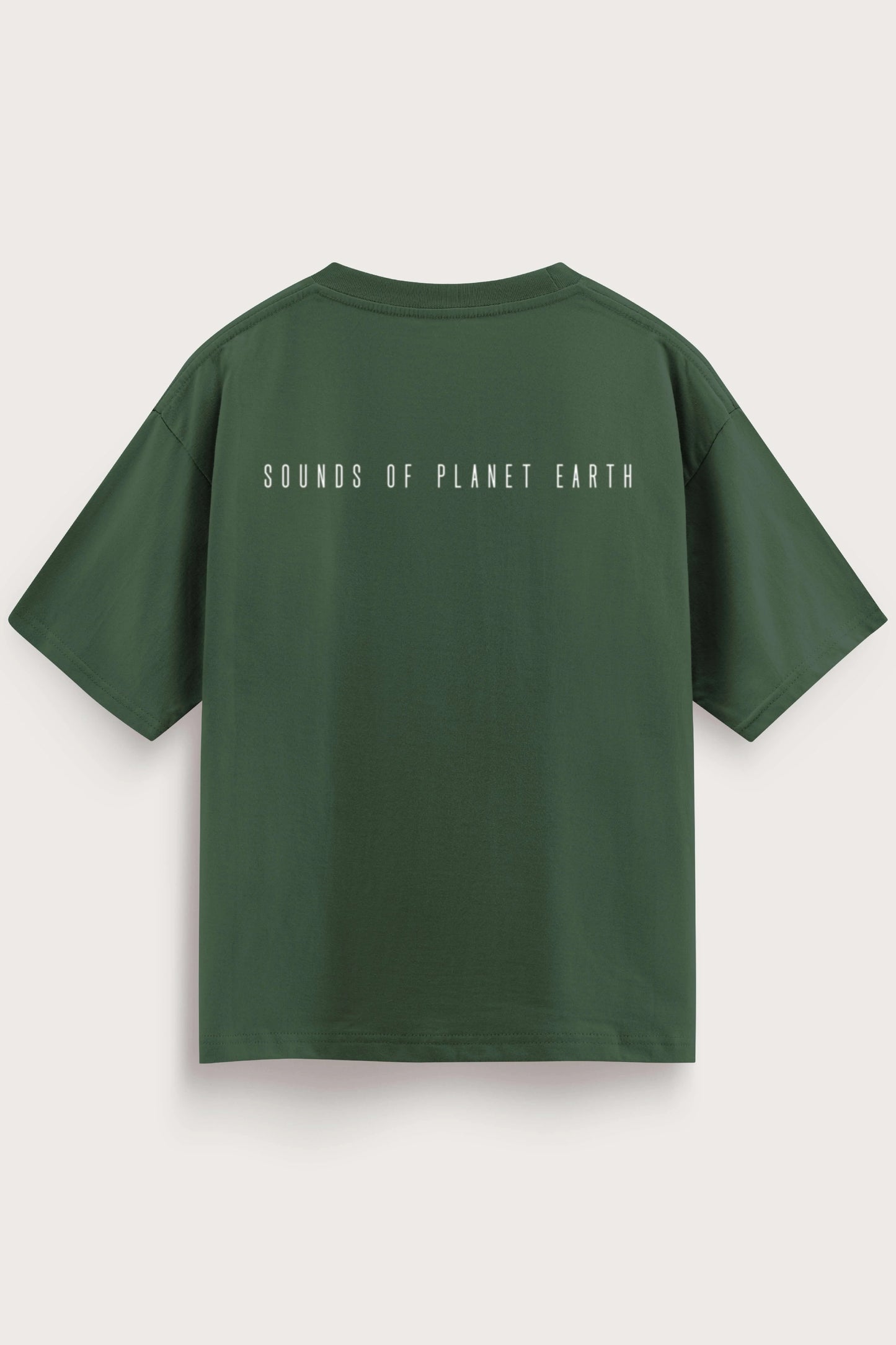 Men oversized green tshirt SOPE back