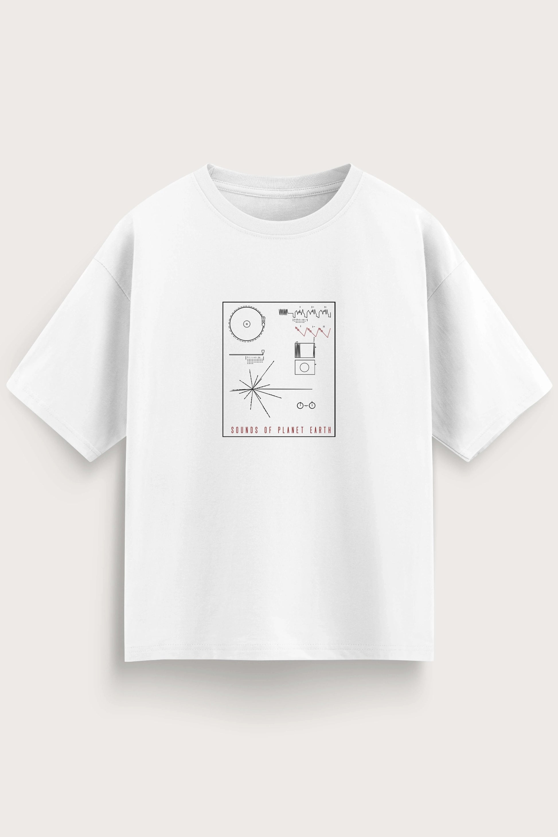 Men oversized white tshirt SOPE front