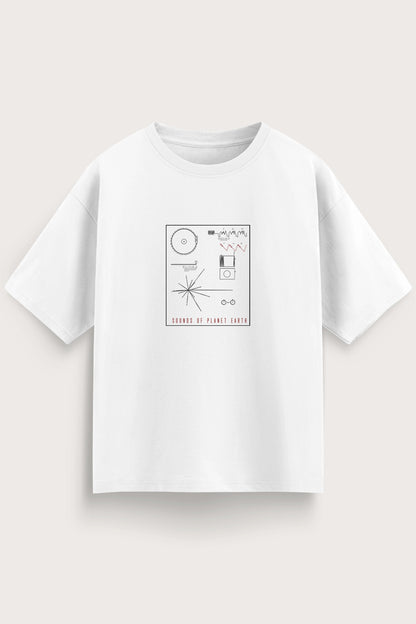 Men oversized white tshirt SOPE front