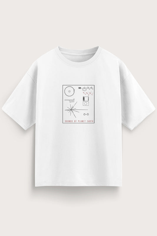 Men oversized white tshirt SOPE front