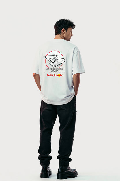 Men's White Redbull Oversized T-Shirt