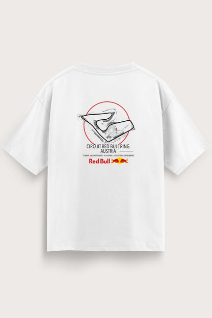 Men's White Redbull Oversized T-Shirt