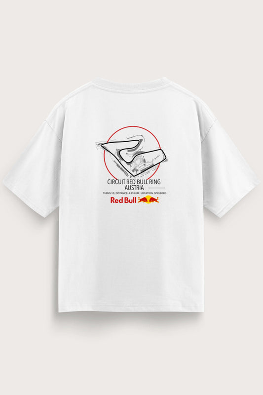 Men's White Redbull Oversized T-Shirt