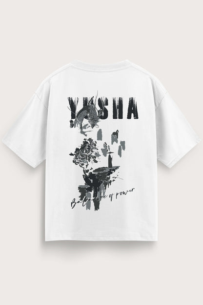 Men's White Yusha Oversized T-Shirt