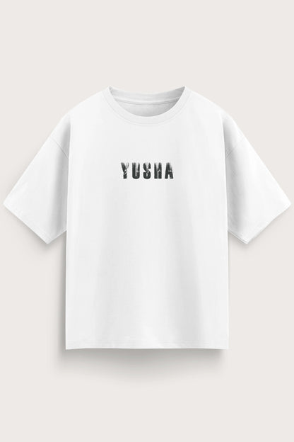 Men's White Yusha Oversized T-Shirt
