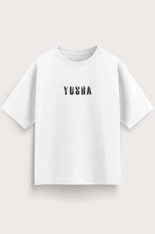 Men's White Yusha Oversized T-Shirt