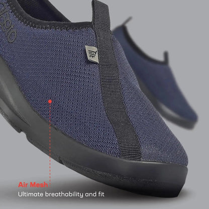 Men’s EZPlay Navy Blue Slip-On Sneakers Plaeto