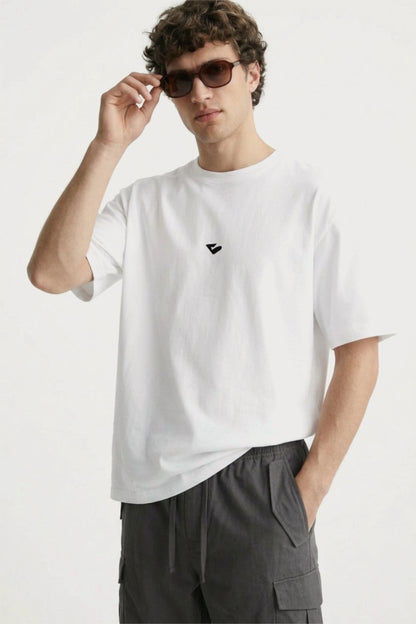 Men’s charcoal loosefit twill cotton cargo pants