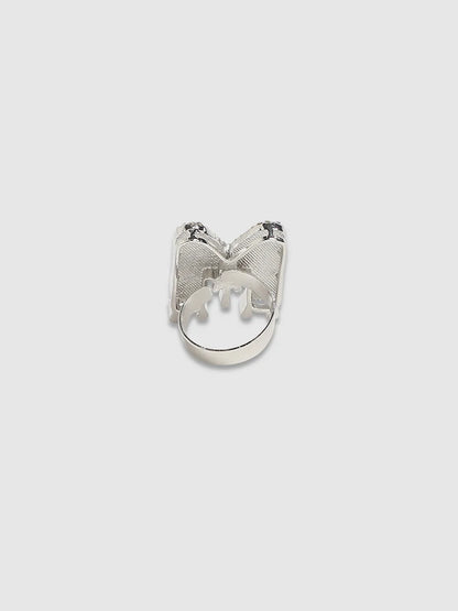 Mens-Bling-M-Alphabet-Ring-Silver