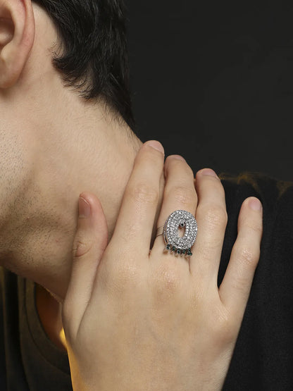 Bling O Alphabet Ring - Silver