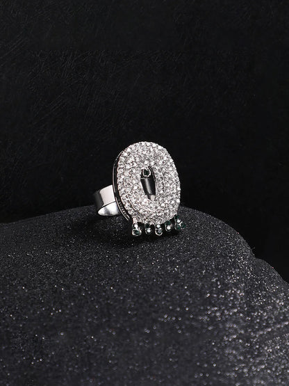 Bling O Alphabet Ring - Silver