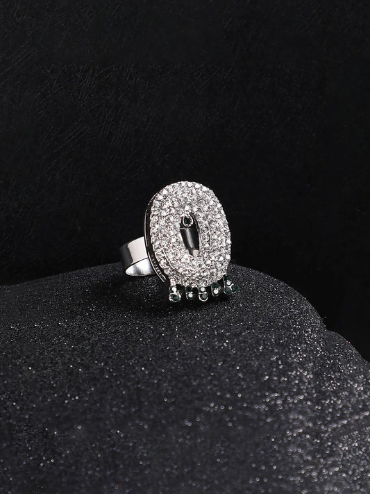 Bling O Alphabet Ring - Silver