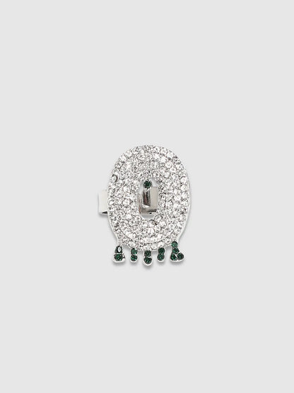 Bling O Alphabet Ring - Silver