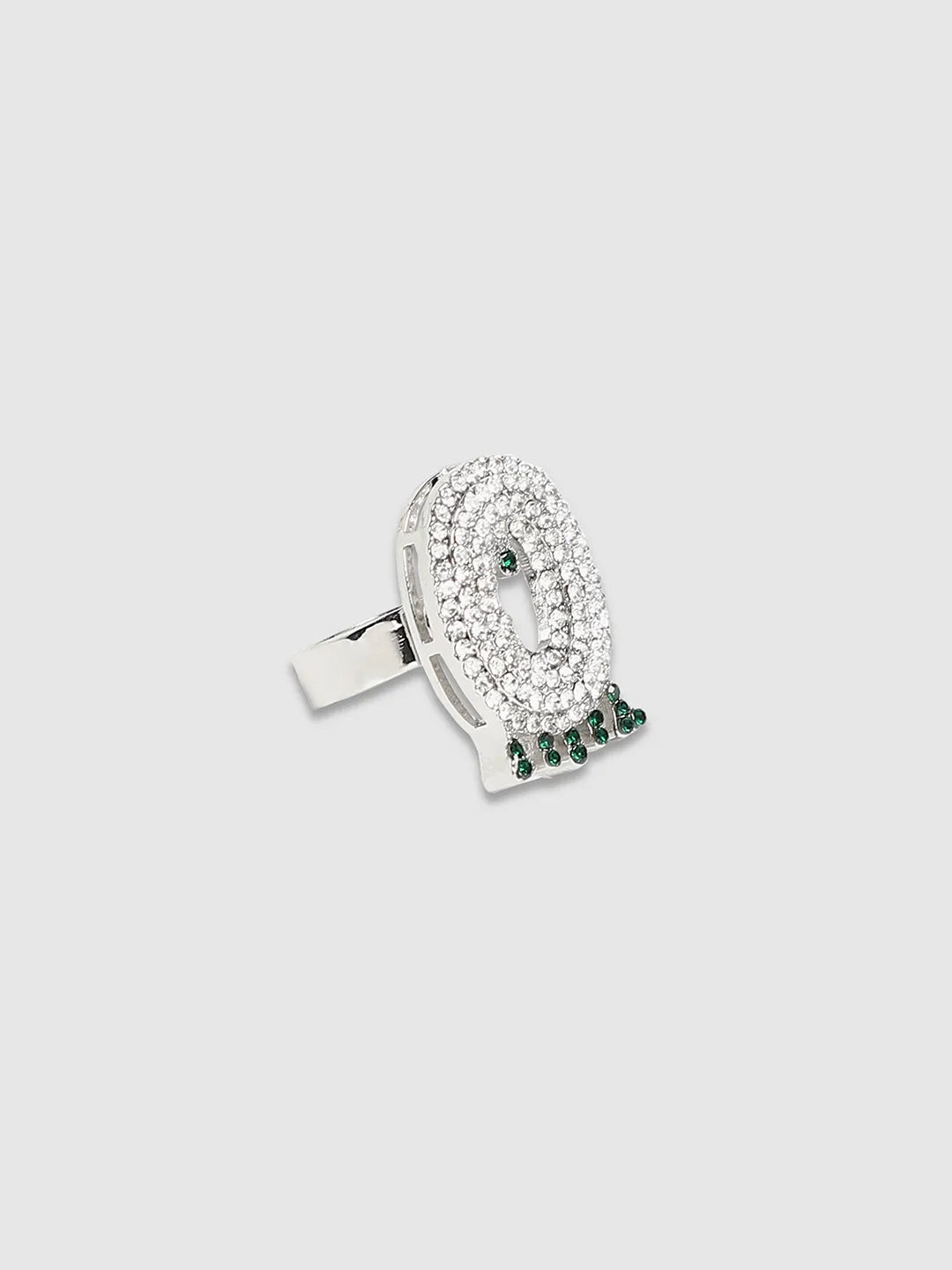 Bling O Alphabet Ring - Silver