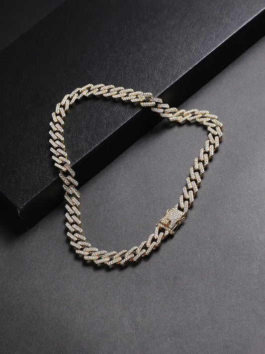 Embellished Criss-Cross Chain - California Gold