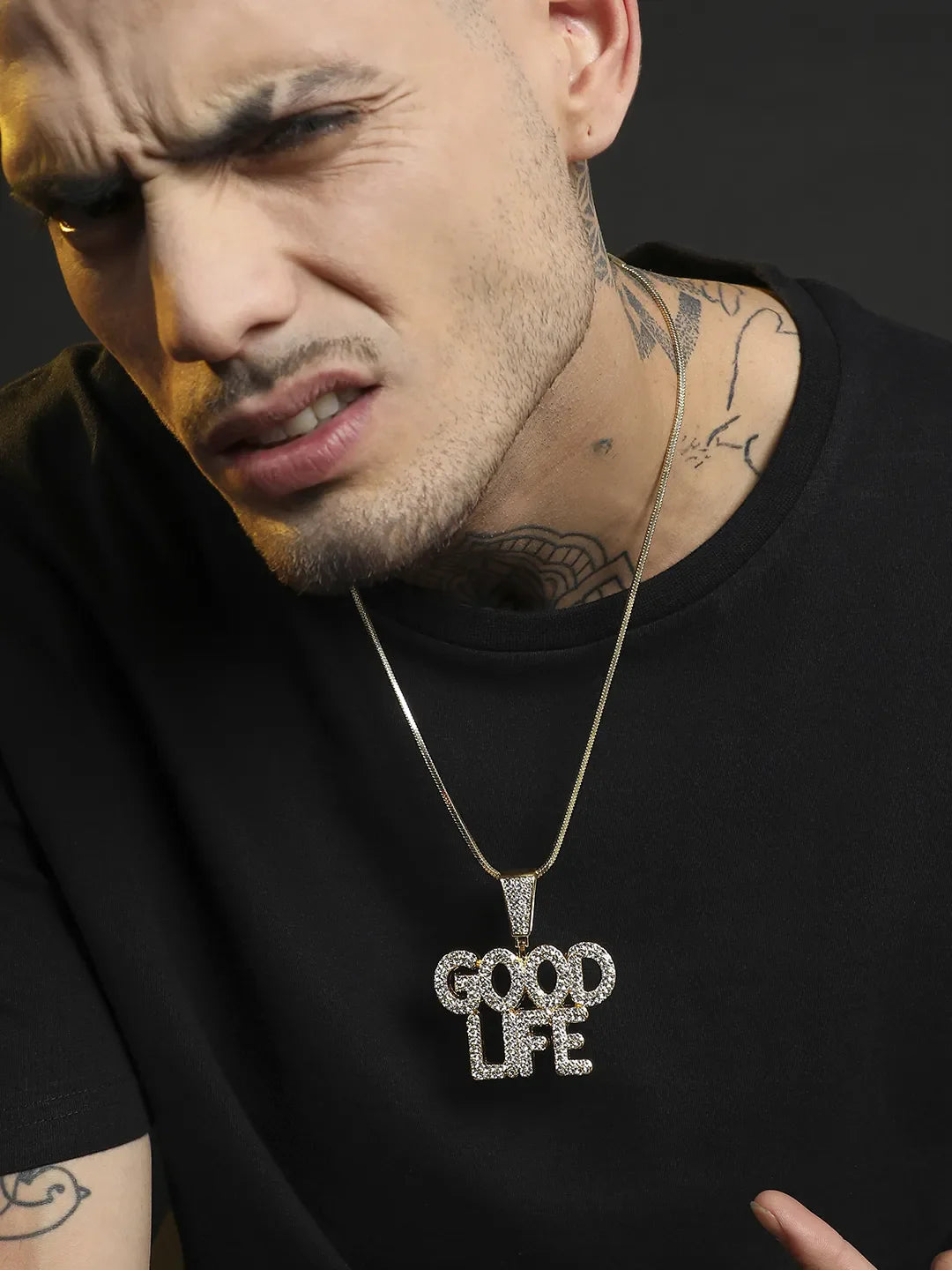 Good Life Pendant with Chain - Silver