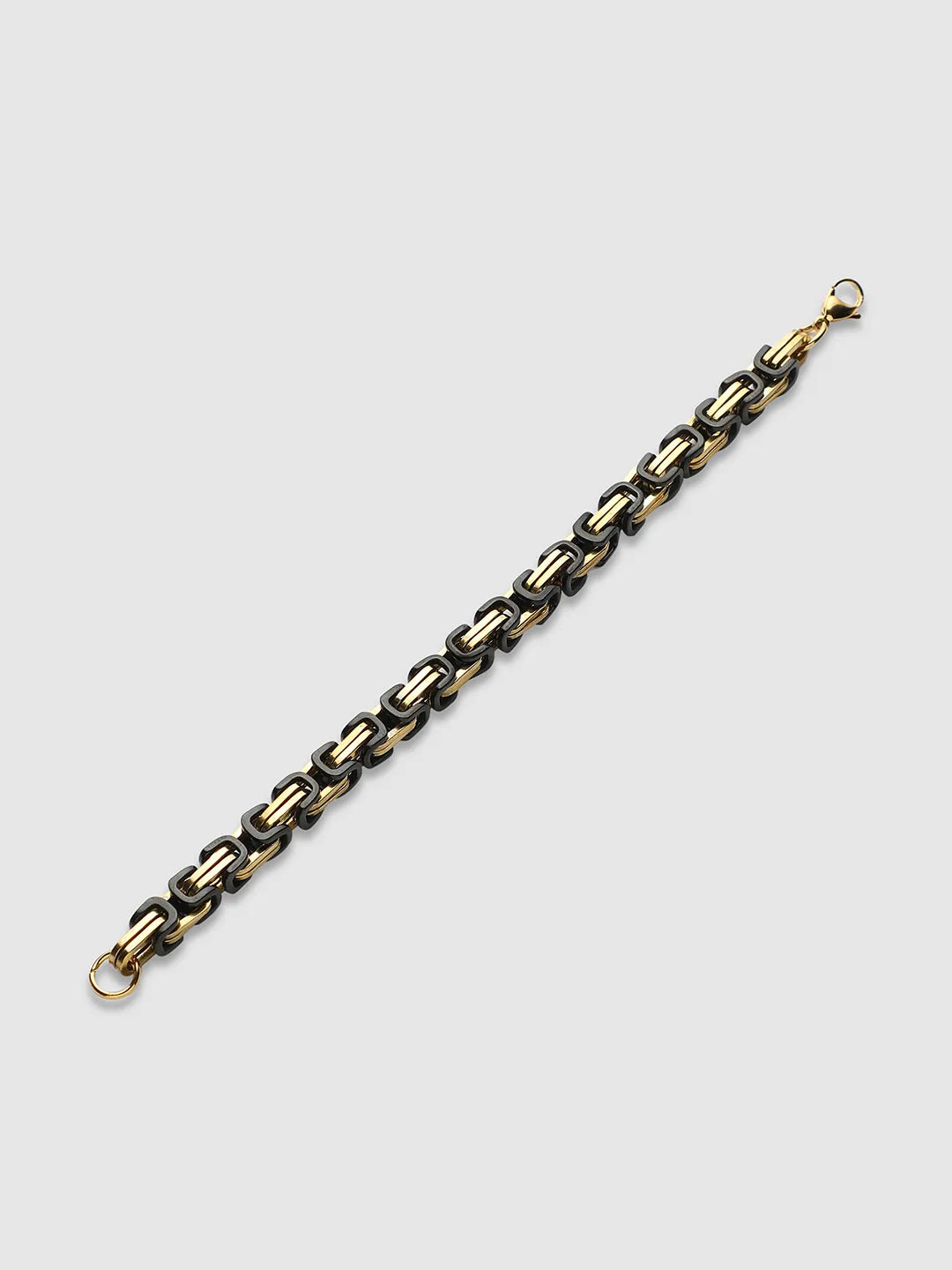 Twisted Chain Bracelet - Black & Gold
