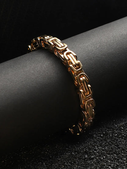 Twisted Chain Bracelet - Champayne Gold