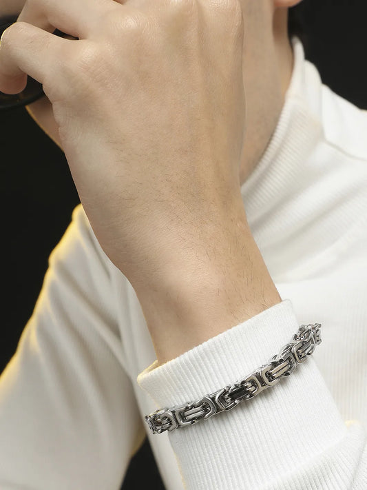 Twisted Chain Bracelet - Silver