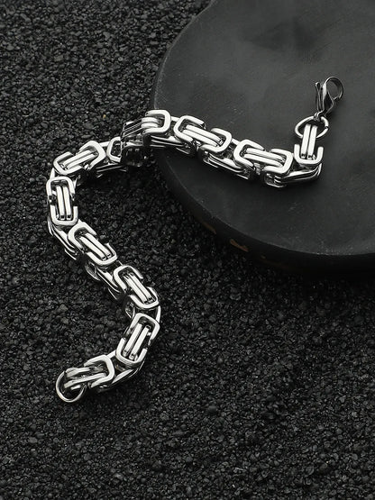 Twisted Chain Bracelet - Silver