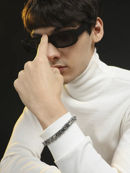 Twisted Chain Bracelet - Silver