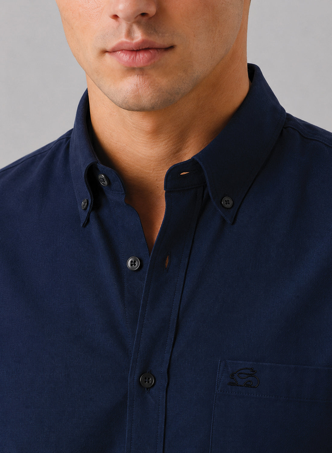 ADRO Premium Oxford Cotton Casual Shirt – Midnight-Navy