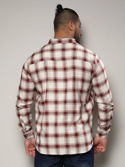 Multicolour Checkered Casual Shirt