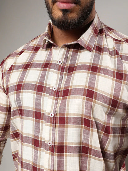 Multicolour Checkered Casual Shirt