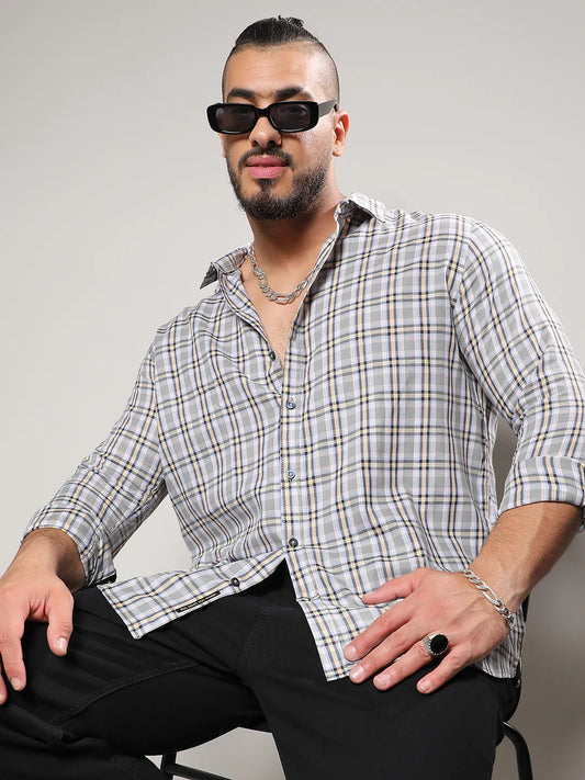 Multicolour Checkered Casual Shirt