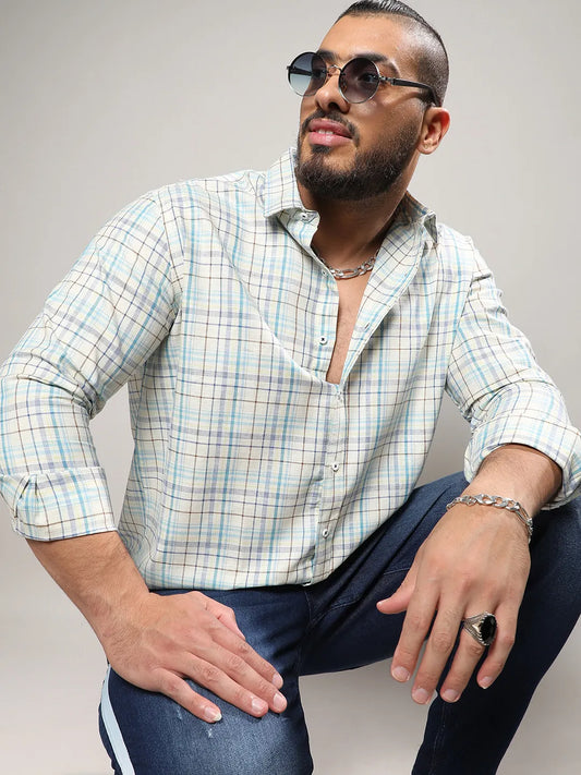 Multicolour Checkered Casual Shirt