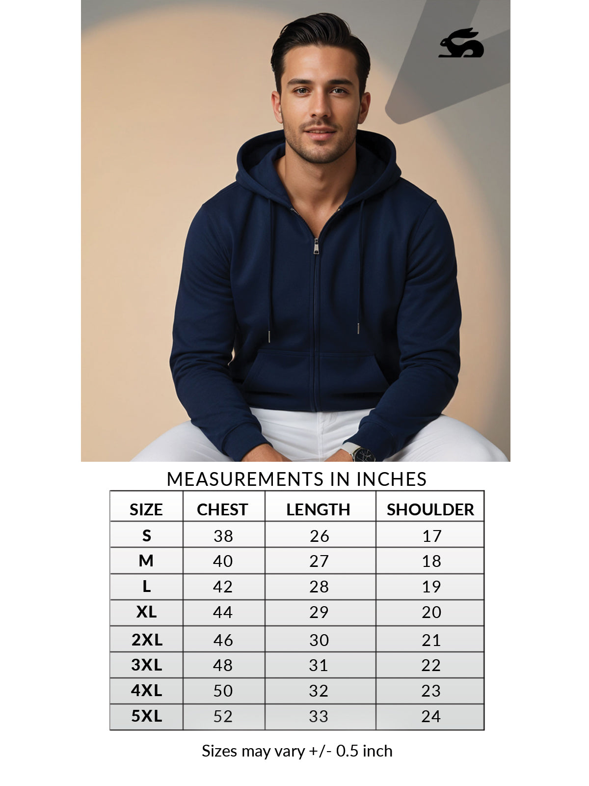 Men’s Regular Fit Zip-Up Hoodie